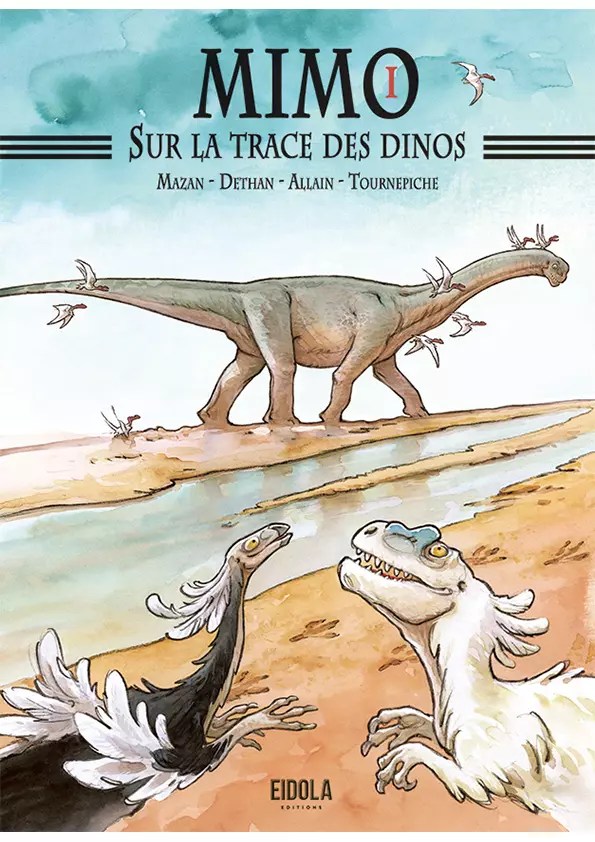 Couverture de Mimo sur la trace des dinos.
