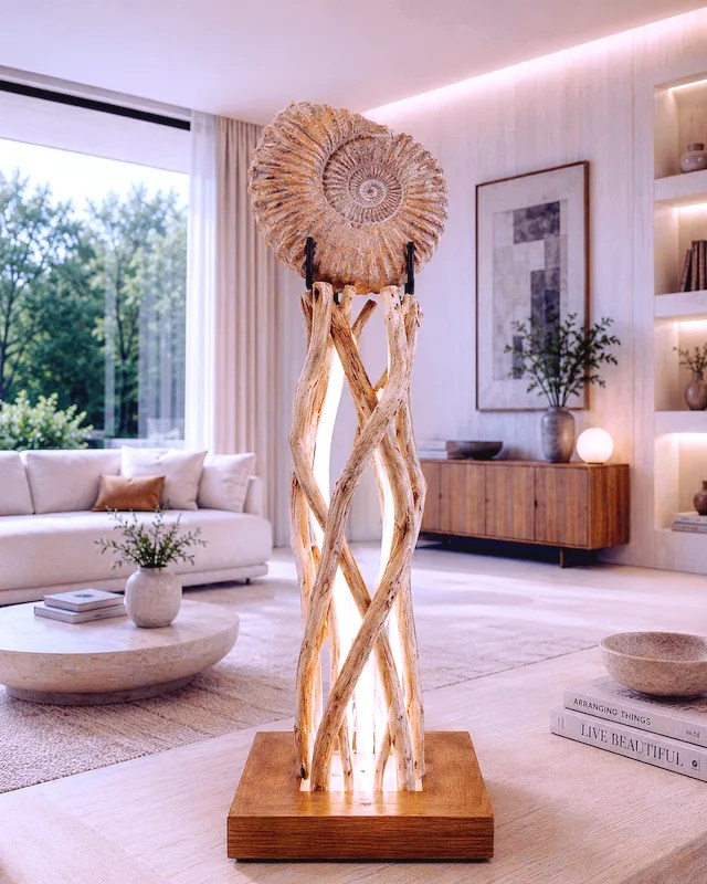 Luxury Sculpture, Fossil Design, Organic Decor, Collector Decor, Contemporary Interior, Museum Piece