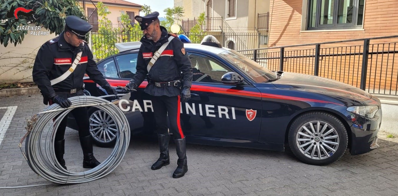 furto di rame a misilmeri
