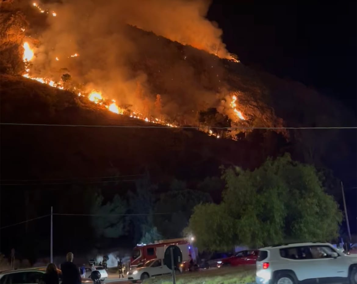 Incendio montepellegrino