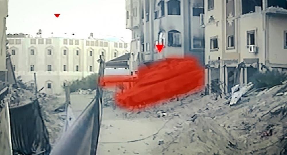 القسام تفجر دبابتين إسرائيليتين غرب مخيم جباليا