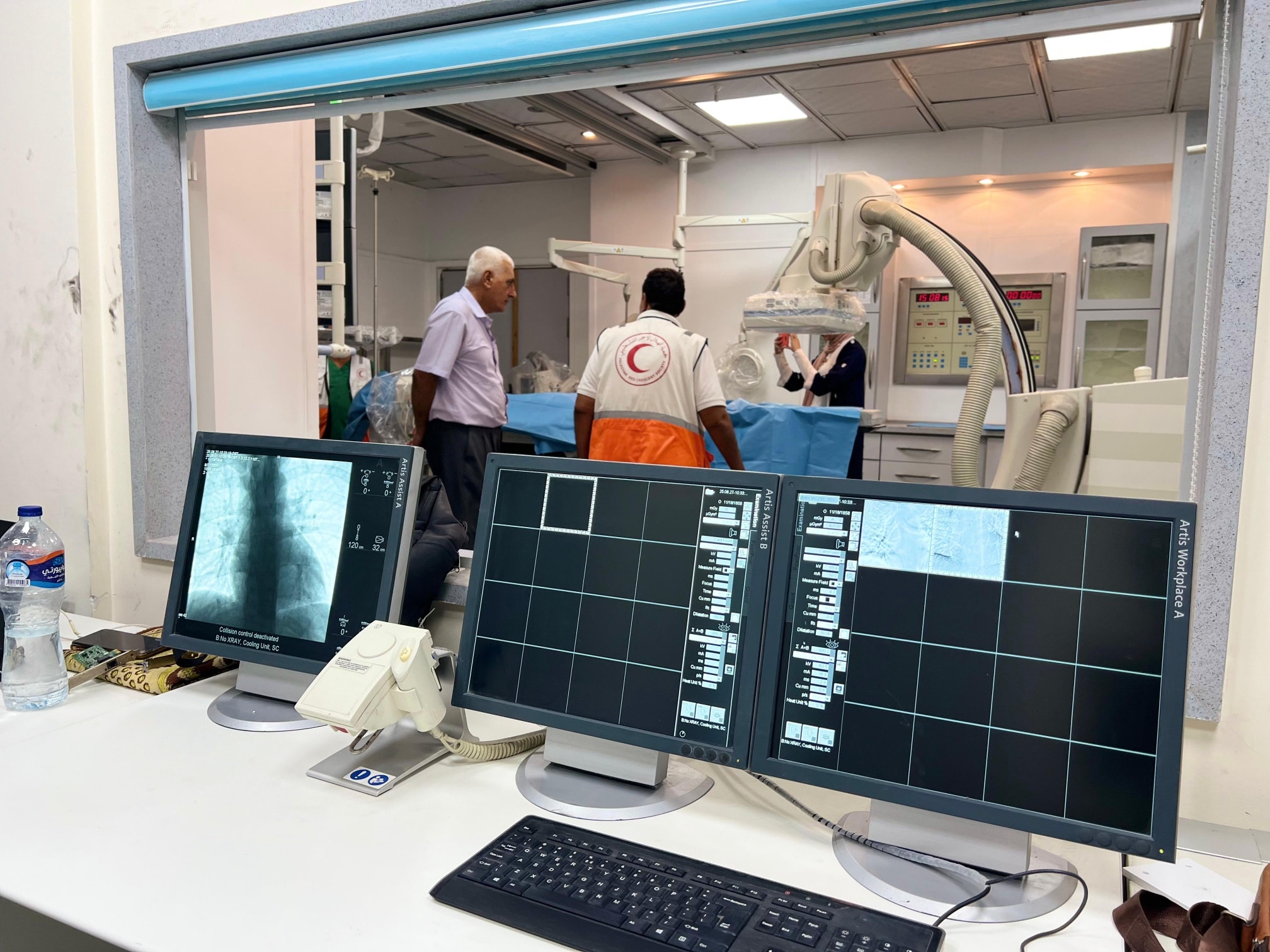 تشغيل قسم القسطرة القلبية بمستشفى القدس في غزة