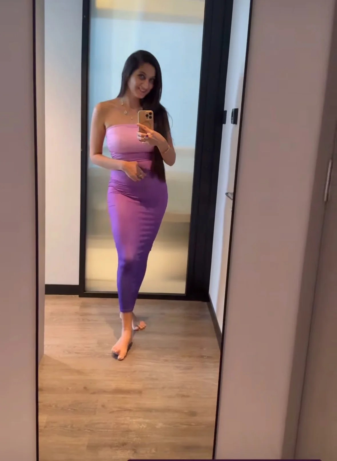 Purple Tube Maxi Dress photo review