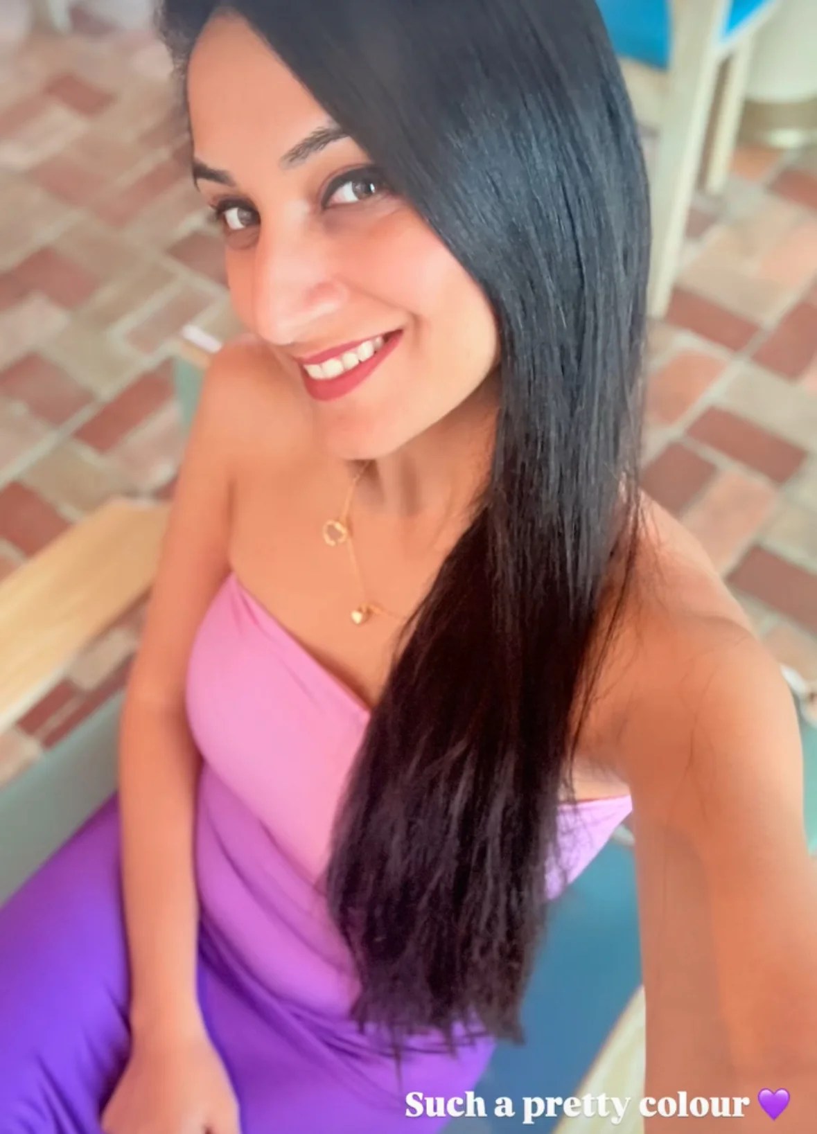 Purple Tube Maxi Dress photo review