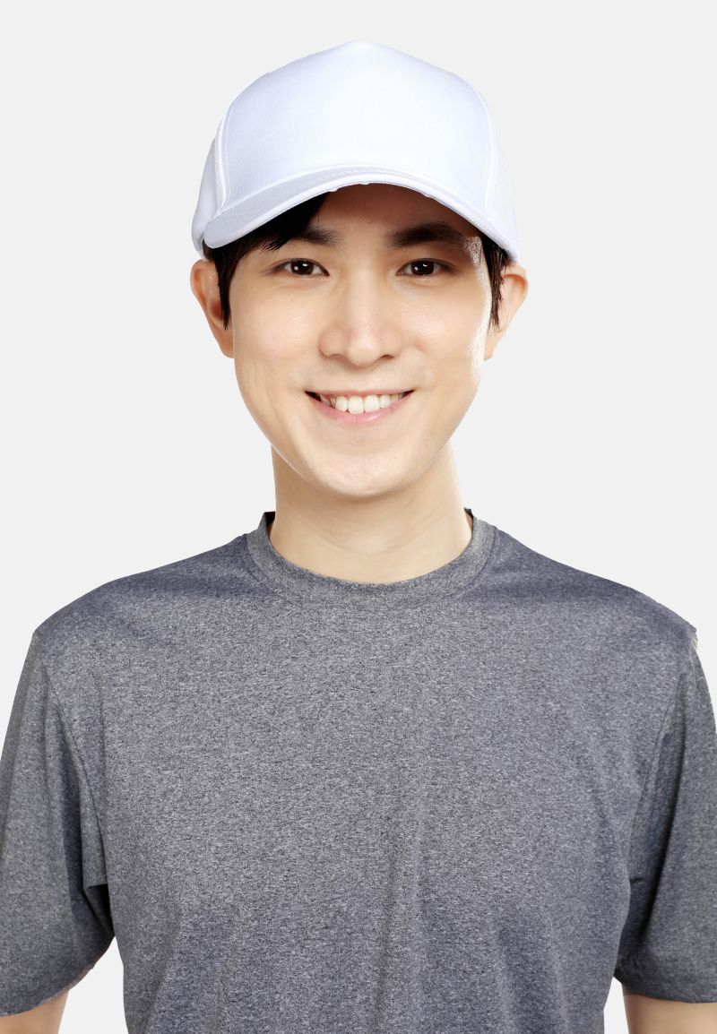 White 5 Panel Baseball Cap Adium - Gorgeous Dark Photo - Retina