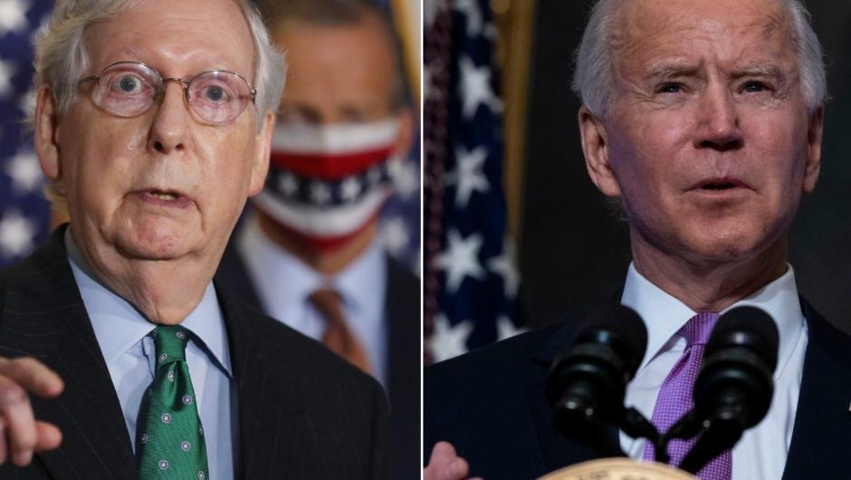 Biden calls out McConnell for touting COVID-19 relief bill the senator voted against