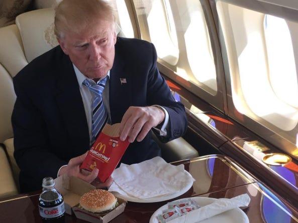 Donald Trump had McDonald’s delivered to the hospital while he was being treated for COVID-19, reports say