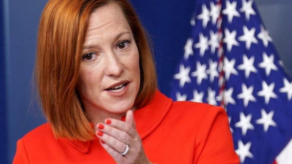 Jen Psaki called out a clip of Biden seeming to say states had to deal with COVID-19 on their own, saying it was misleadingly edited