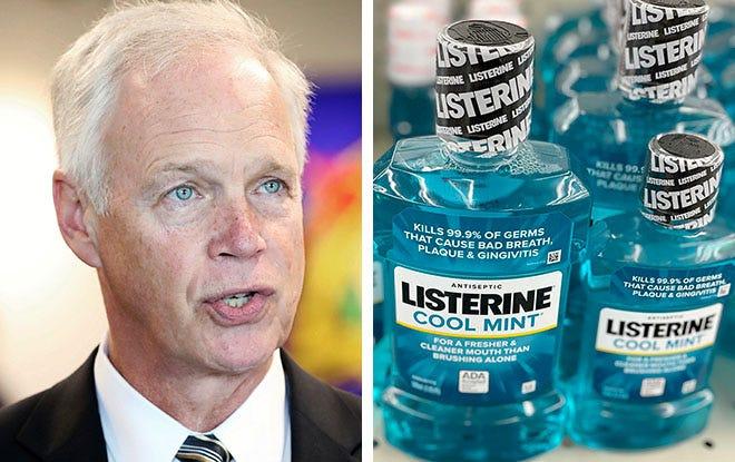 Ron Johnson says mouthwash can kill COVID-19. Manufacturer of Listerine, medical experts say there’s no evidence yet to prove that.