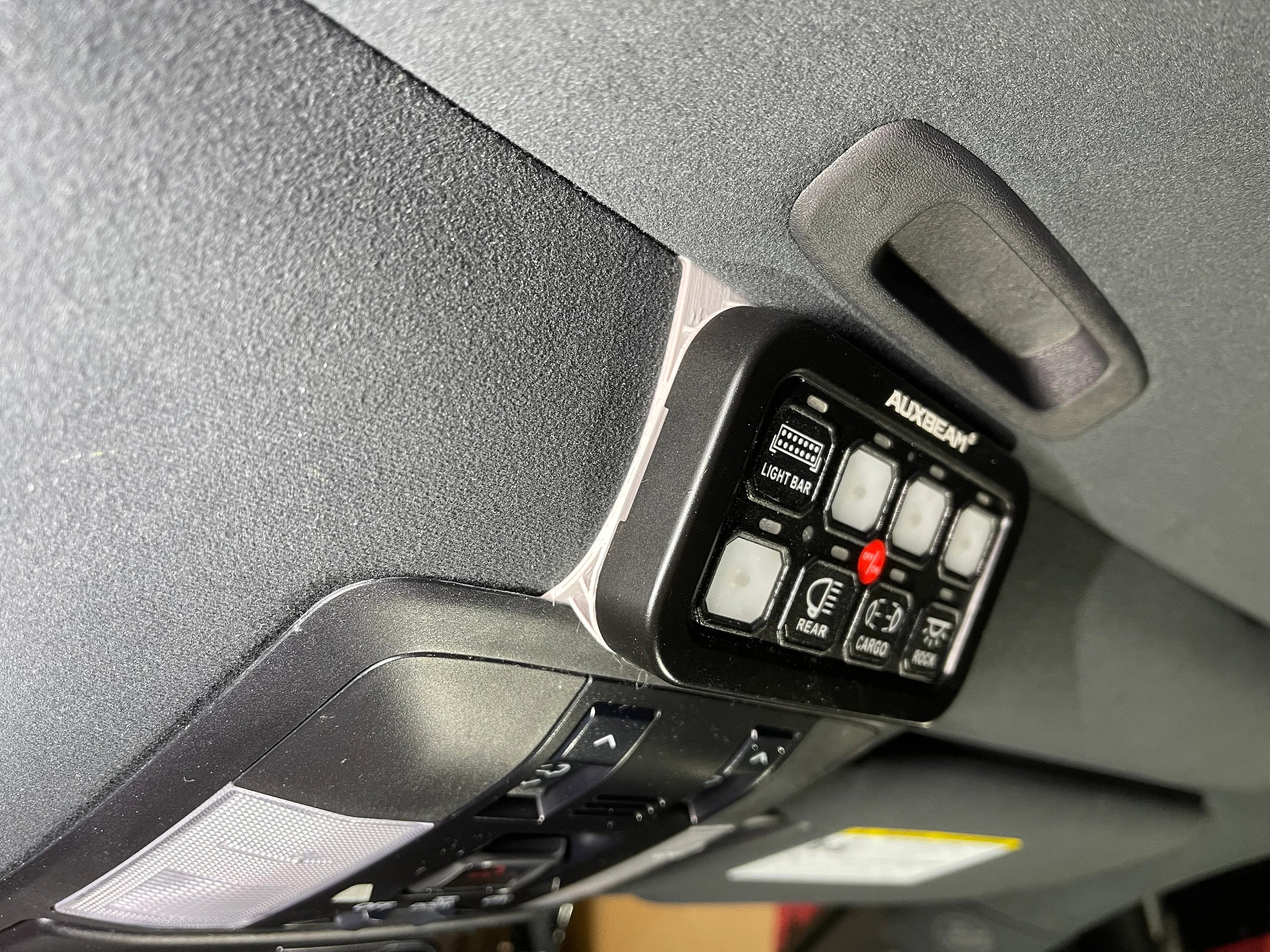 Auxbeam 8 Gang Switch Panel Custom Mount Lexus Gx460 3d Printed