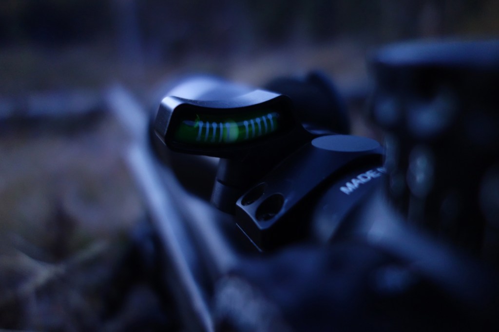 low light view of an Accuracy 1st scope level