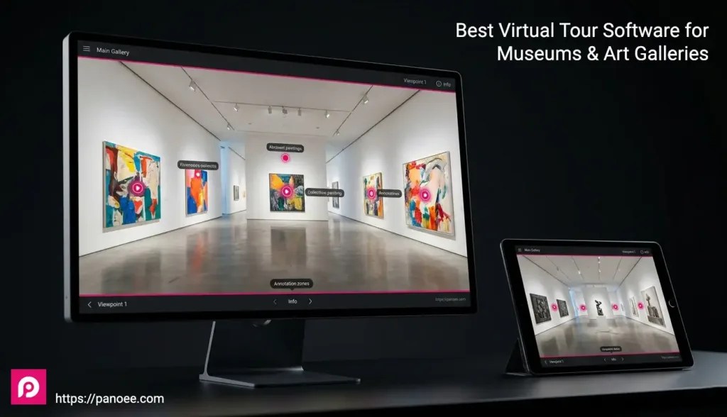 Best Virtual Tour Software For Museums Art Galleries 2026 Panoee Virtual Tour Software For Museums 1024x588 C