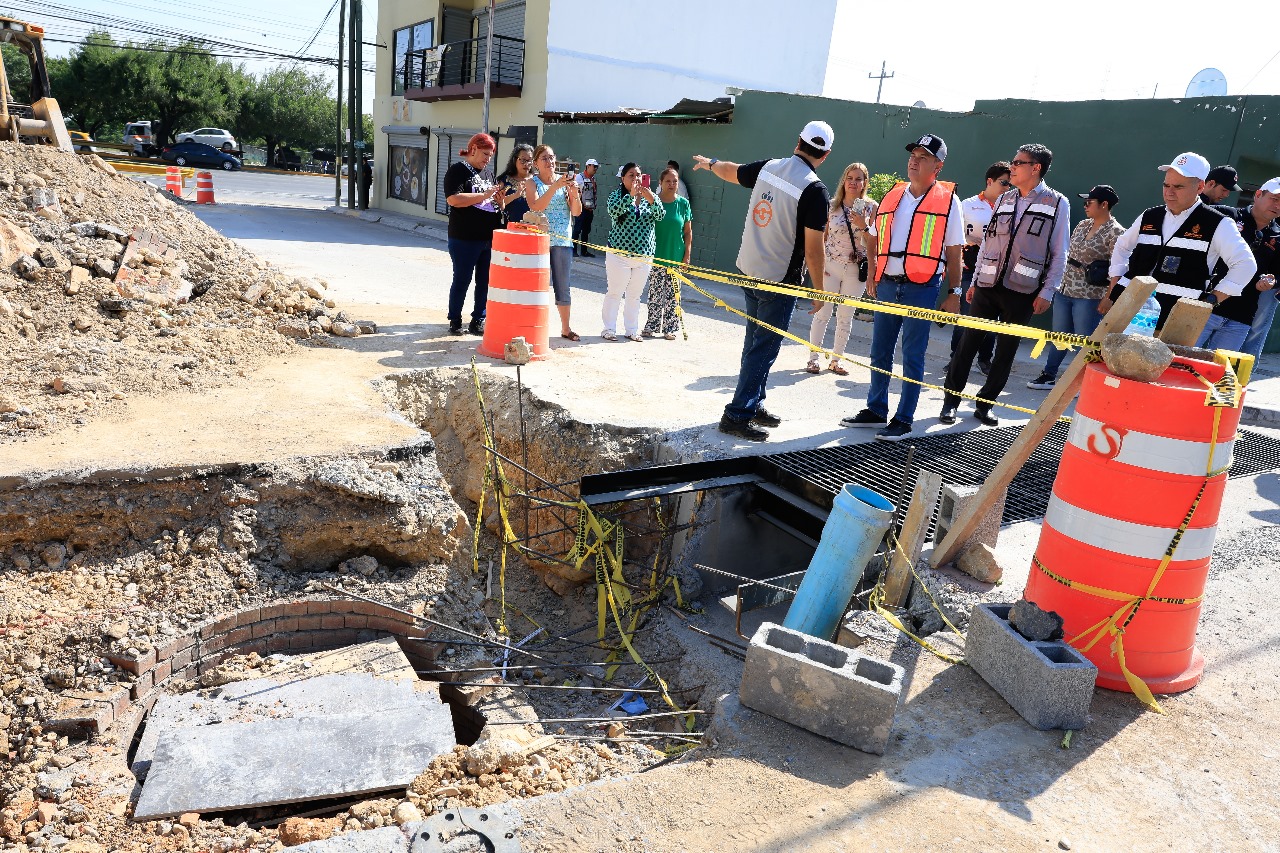 Fortalece Guadalupe red pluvial en colonia Fovissste Camino Real