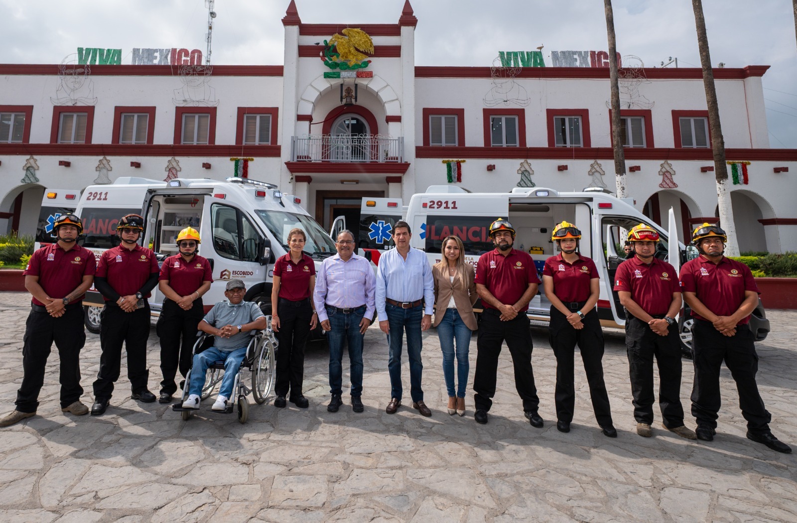 Entrega Mijes ambulancias modernas a PC Escobedo