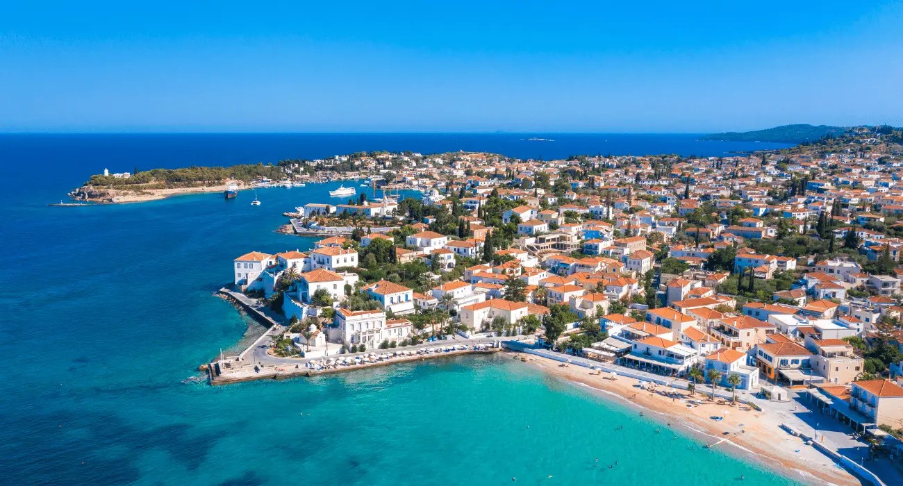 Spetses island in Greece