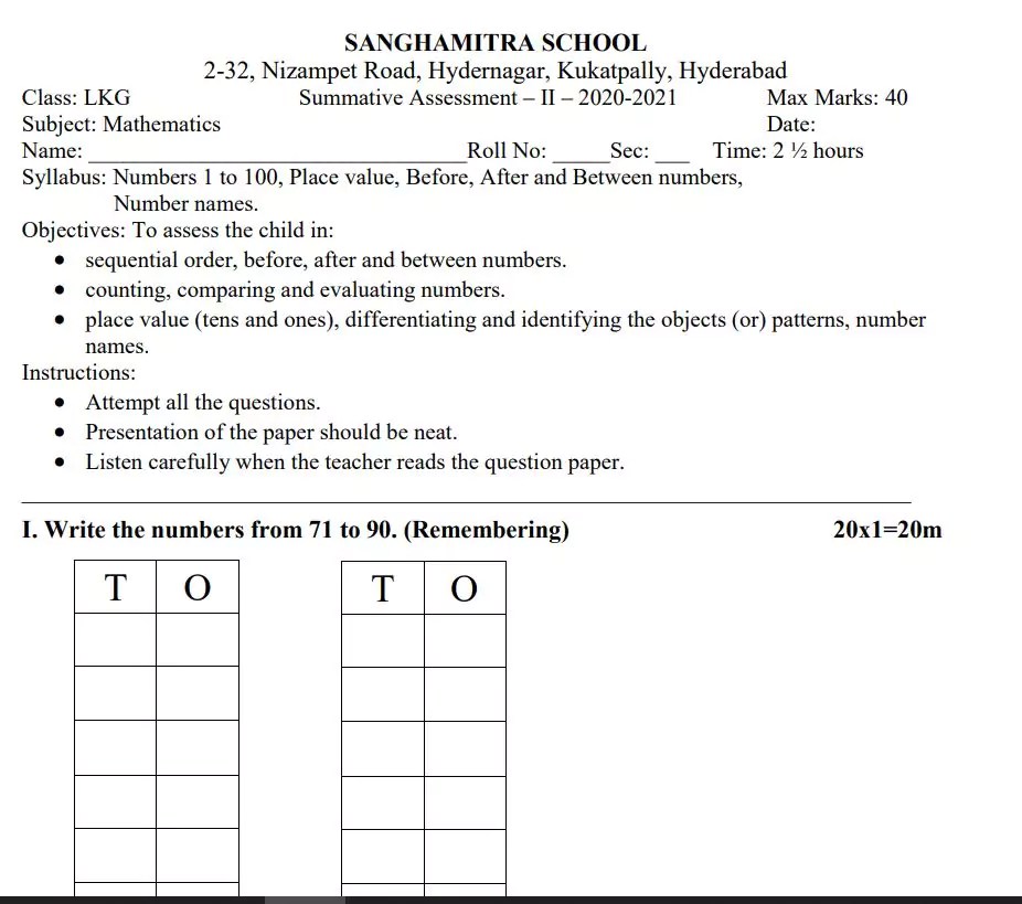 [pdf] lkg maths question paper pdf