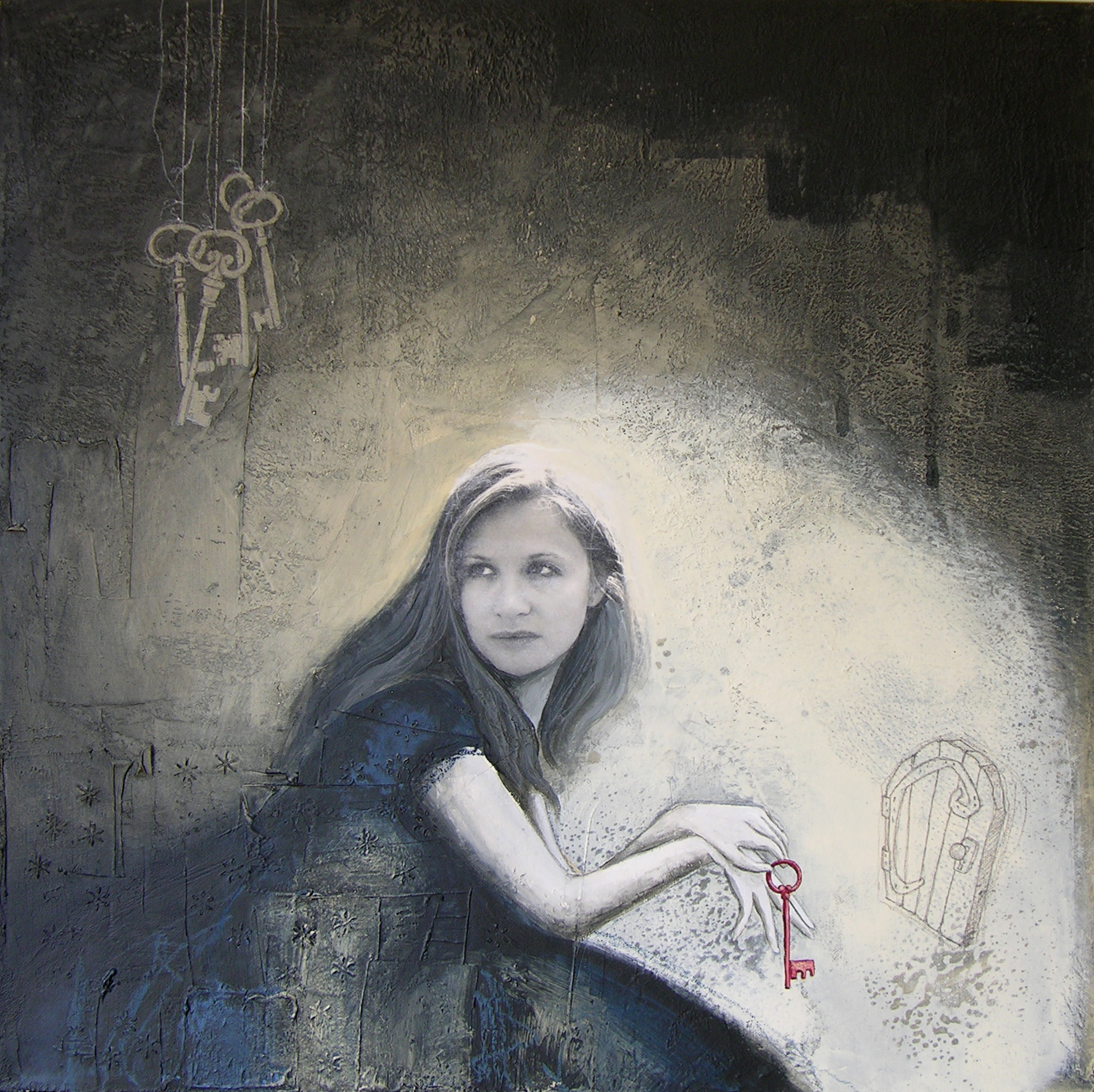 NULLA È IMPOSSIBILE - tecnica mista su tela, cm 50 x 50