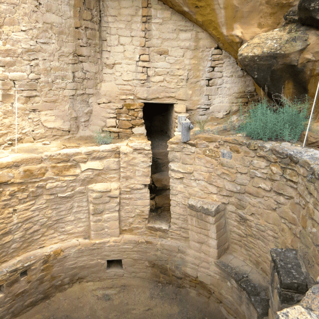 This Kiva had a tunnel to an adjoining Kiva.