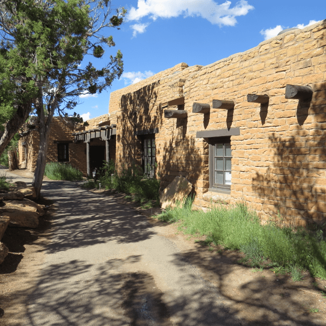 Achitechture of the museum and visitor's center matched the dwellings.