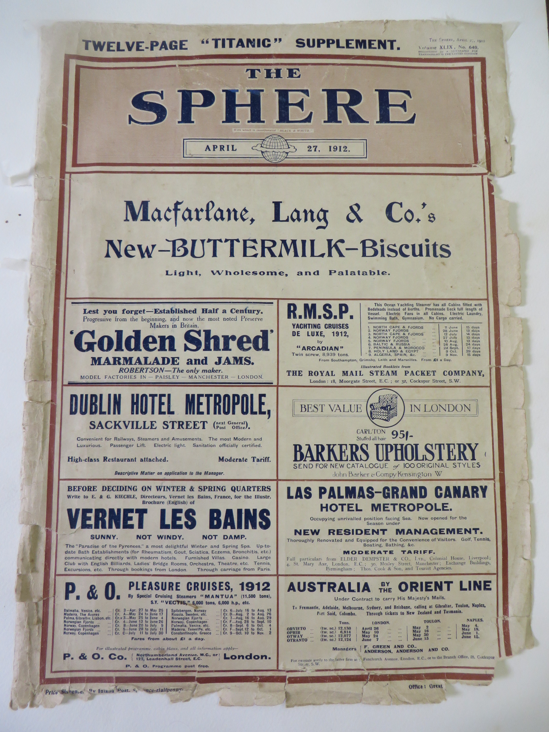 Repairs with tissue.