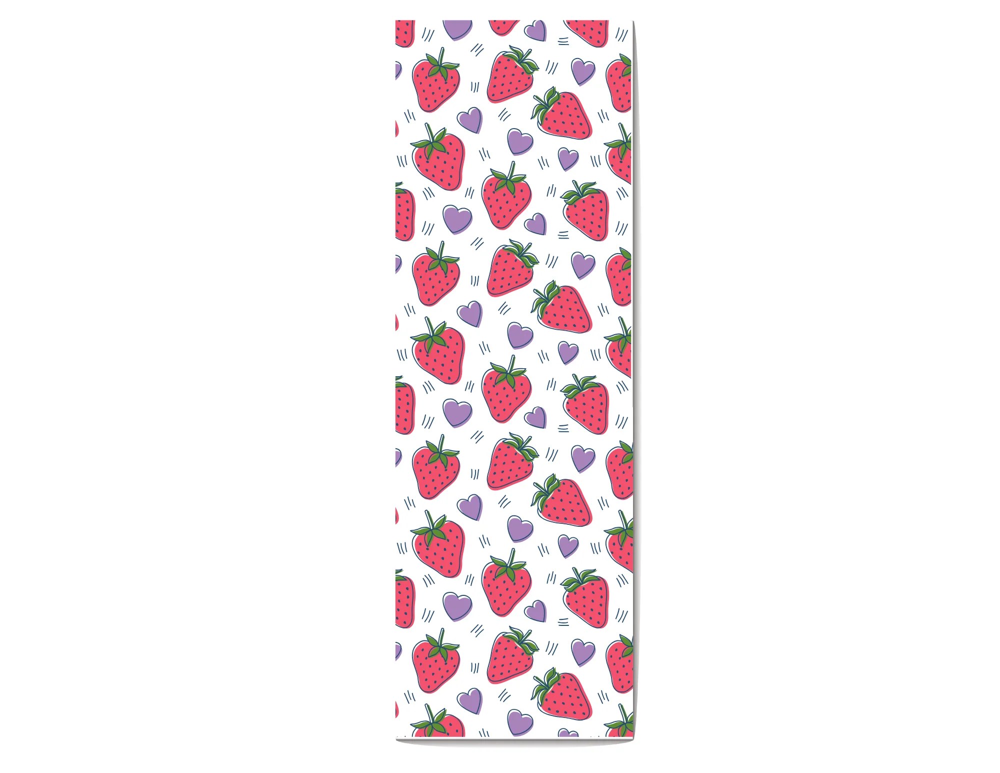 Strawberry Love Laminate Bookmark Paper Crane