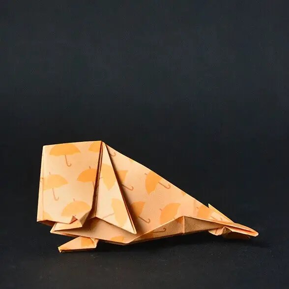 Origami dachshund dog by yara yagi and origami whale by jo nakashima. Origami Dachshund Dog By Yara Yagi And Origami Whale By Jo Nakashima