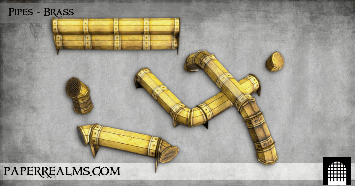 Papercraft pipe props