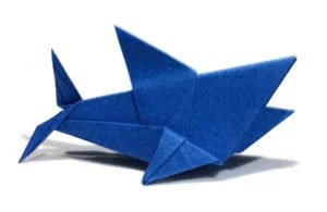 The cookiecutter shark is a small shark species who got its name from the round, deep woun. Folding Instructions Paper Sharks