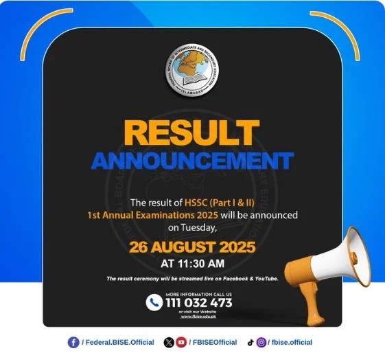FBISE 11th Class Result 2025