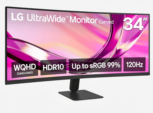 LG 34U60ZB-B 34-inch UltraWide curved monitor for day trading
