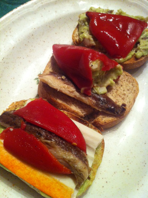 Varias tostas.