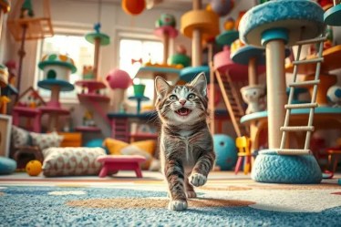 Enriquecimento ambiental para gatos: transformando o lar em um paraíso felino