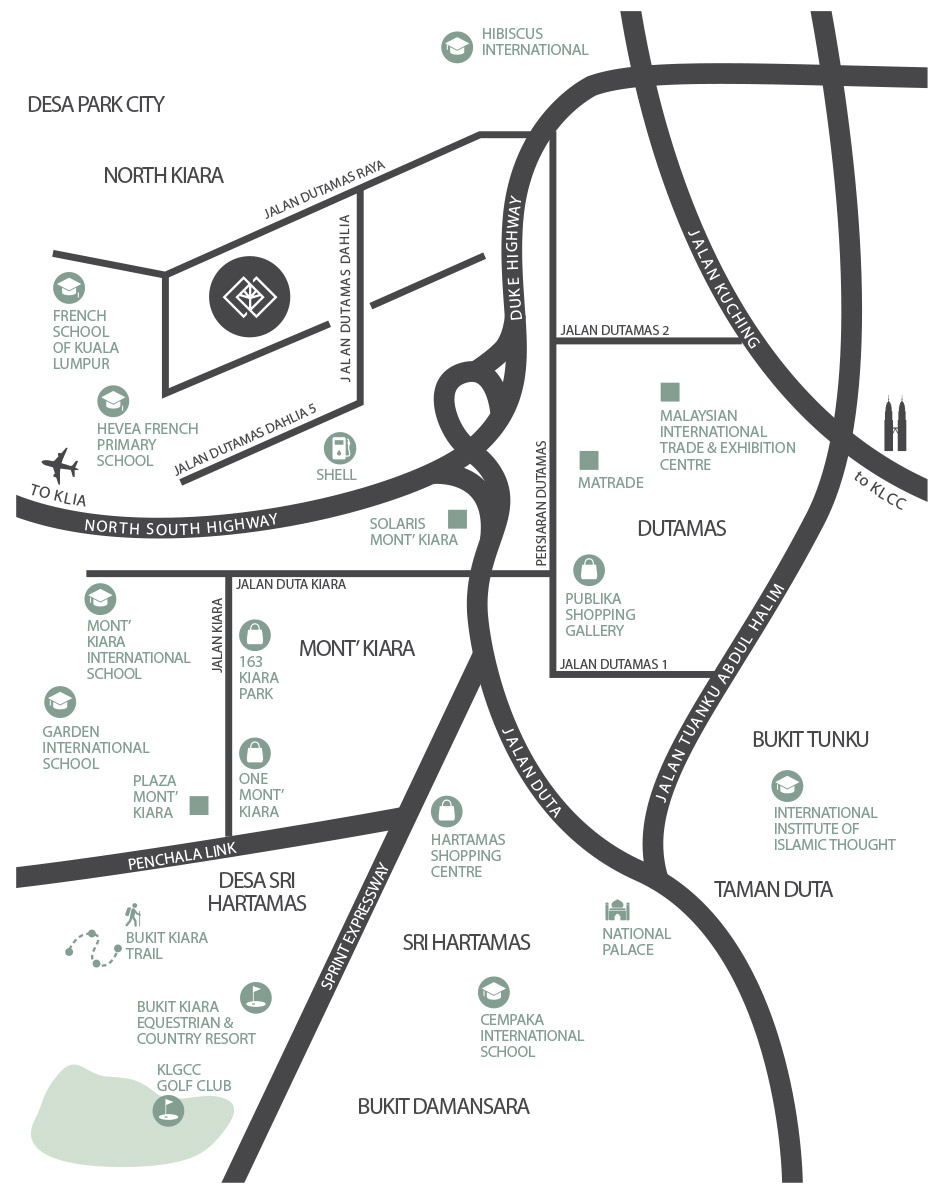 Map Mont Kiara Large Map 