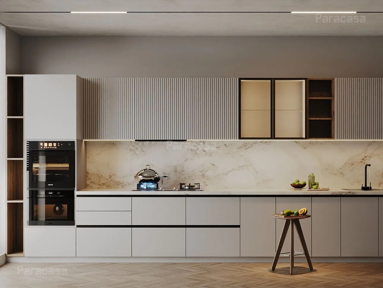 Straight Kitchen