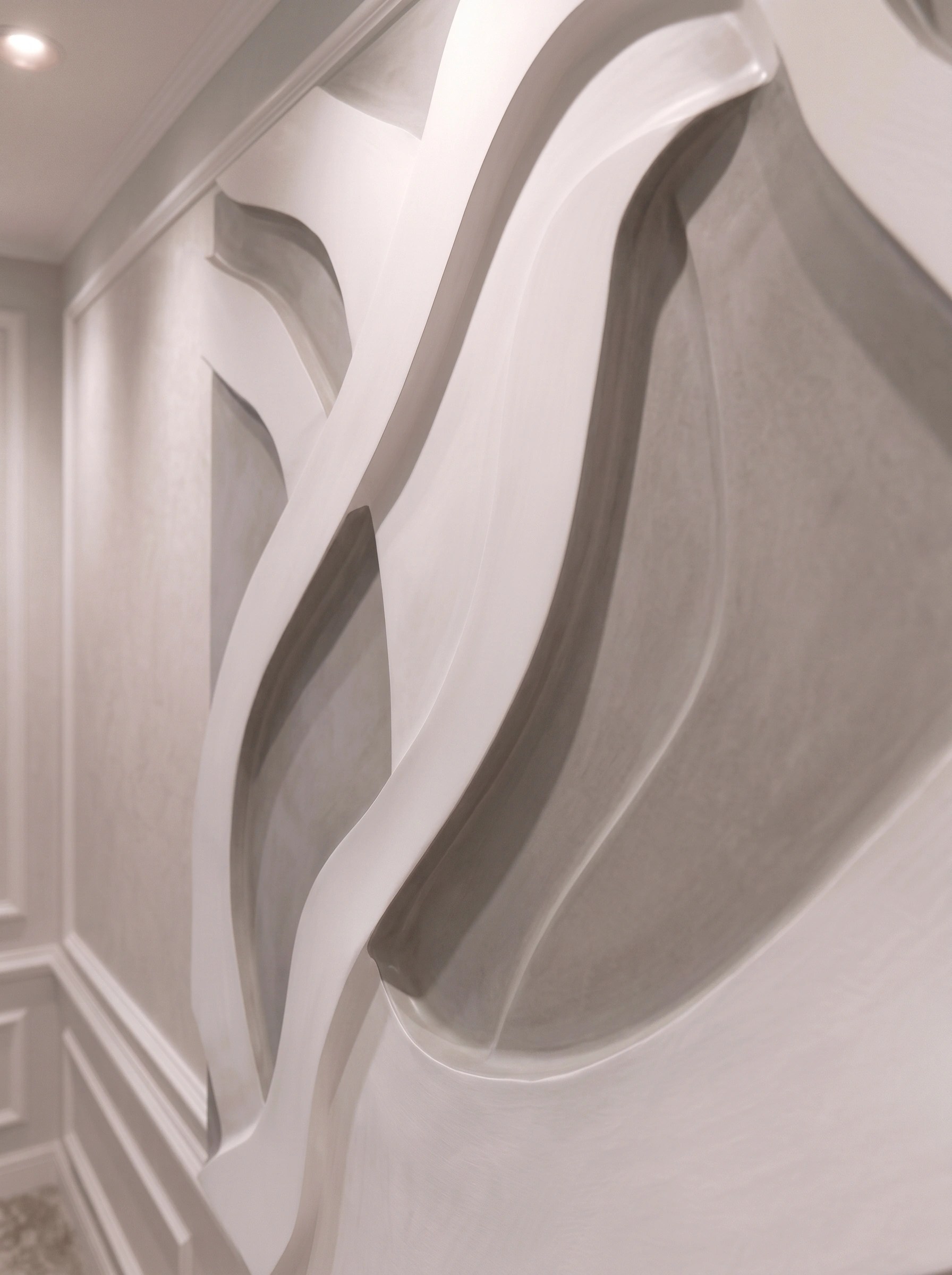 3D Minimalist abstract wall art