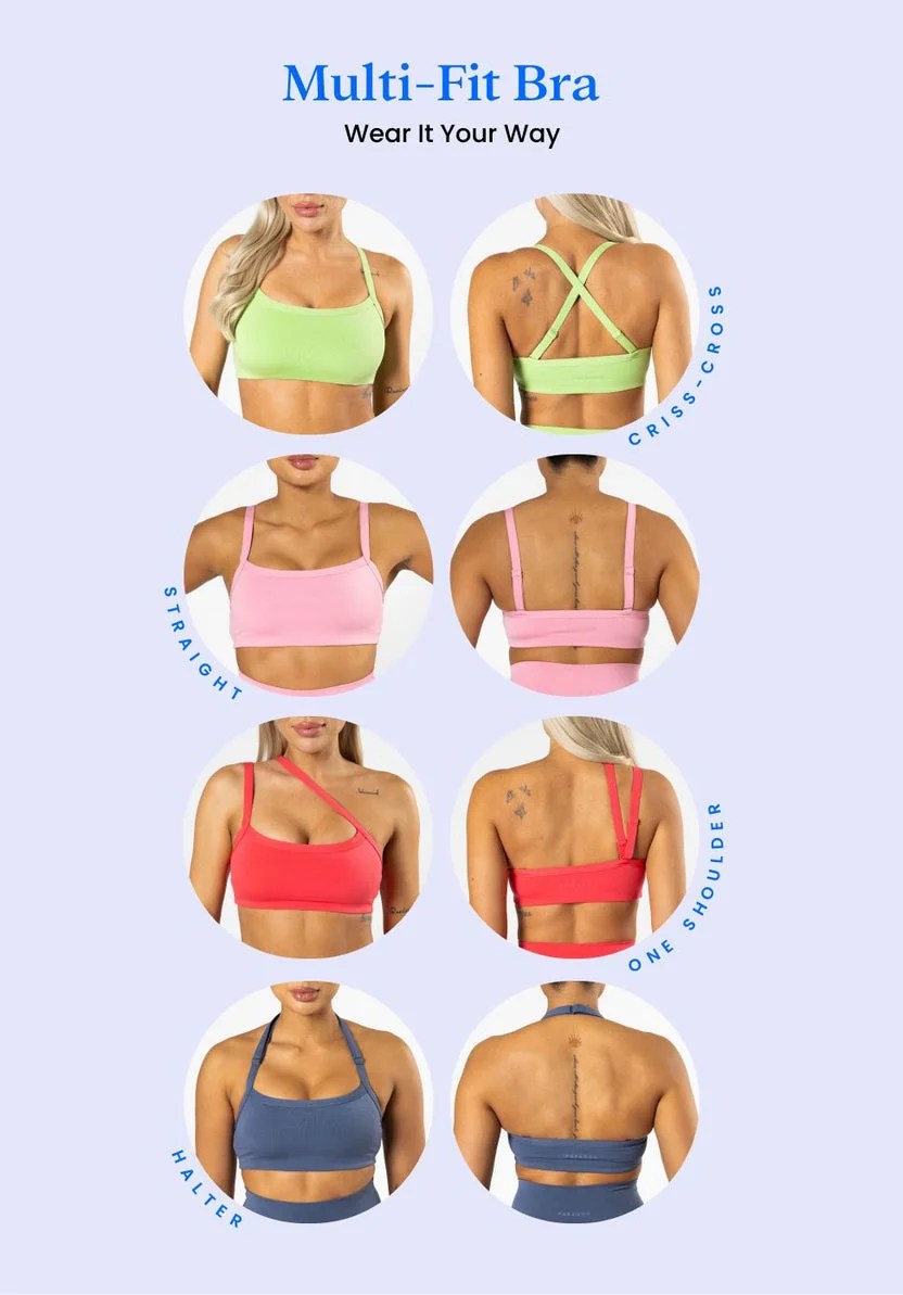 Reluna™ Multi-Fit Bra Black Sports Bras Paragon Leggings 