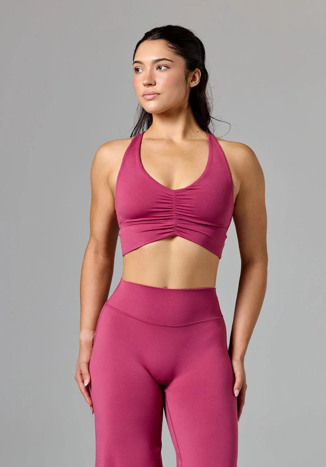 Reluna Ruched Bra Black Sports Bras Paragon Fitwear 