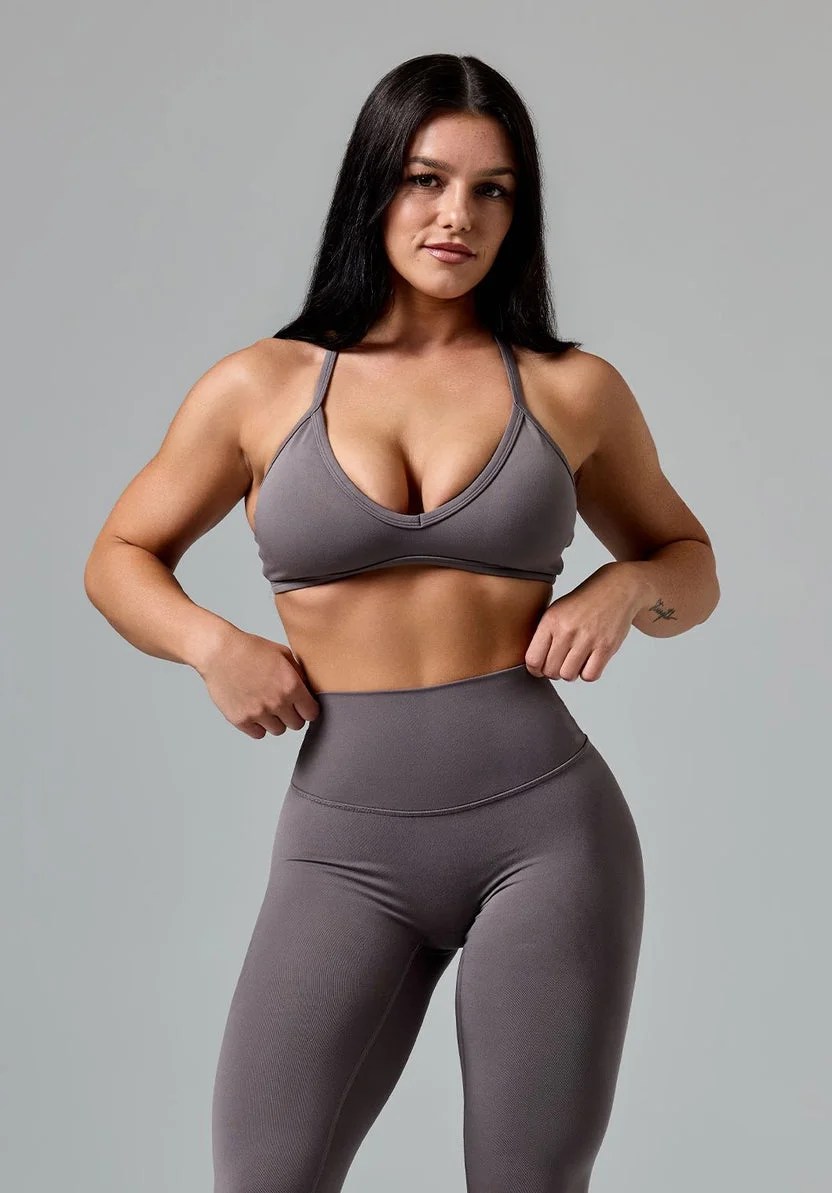 Reluna™ Bare Sports Bra Cement Sports Bras Paragon Leggings 