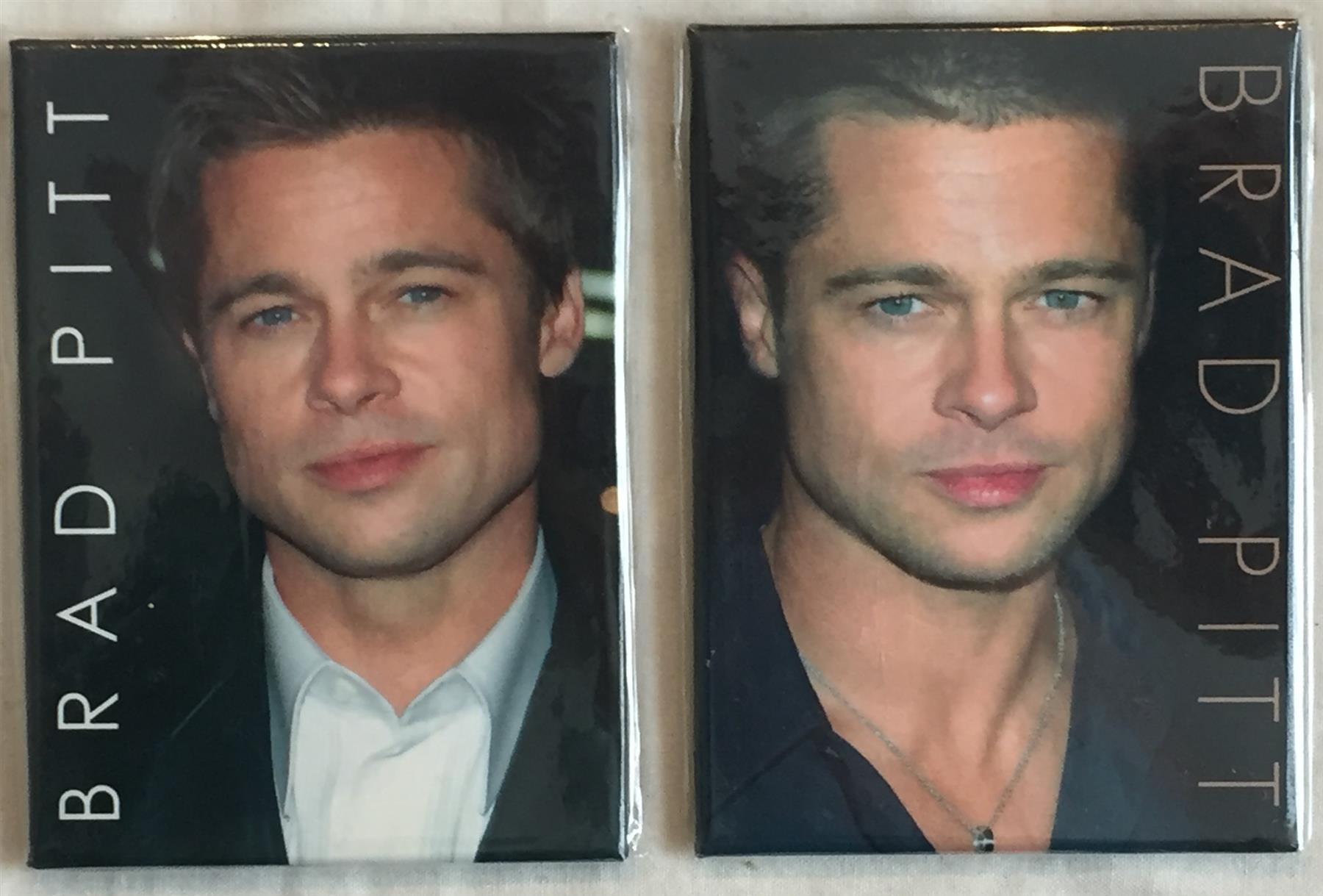 Brad Pitt Fridge Magnets x 2