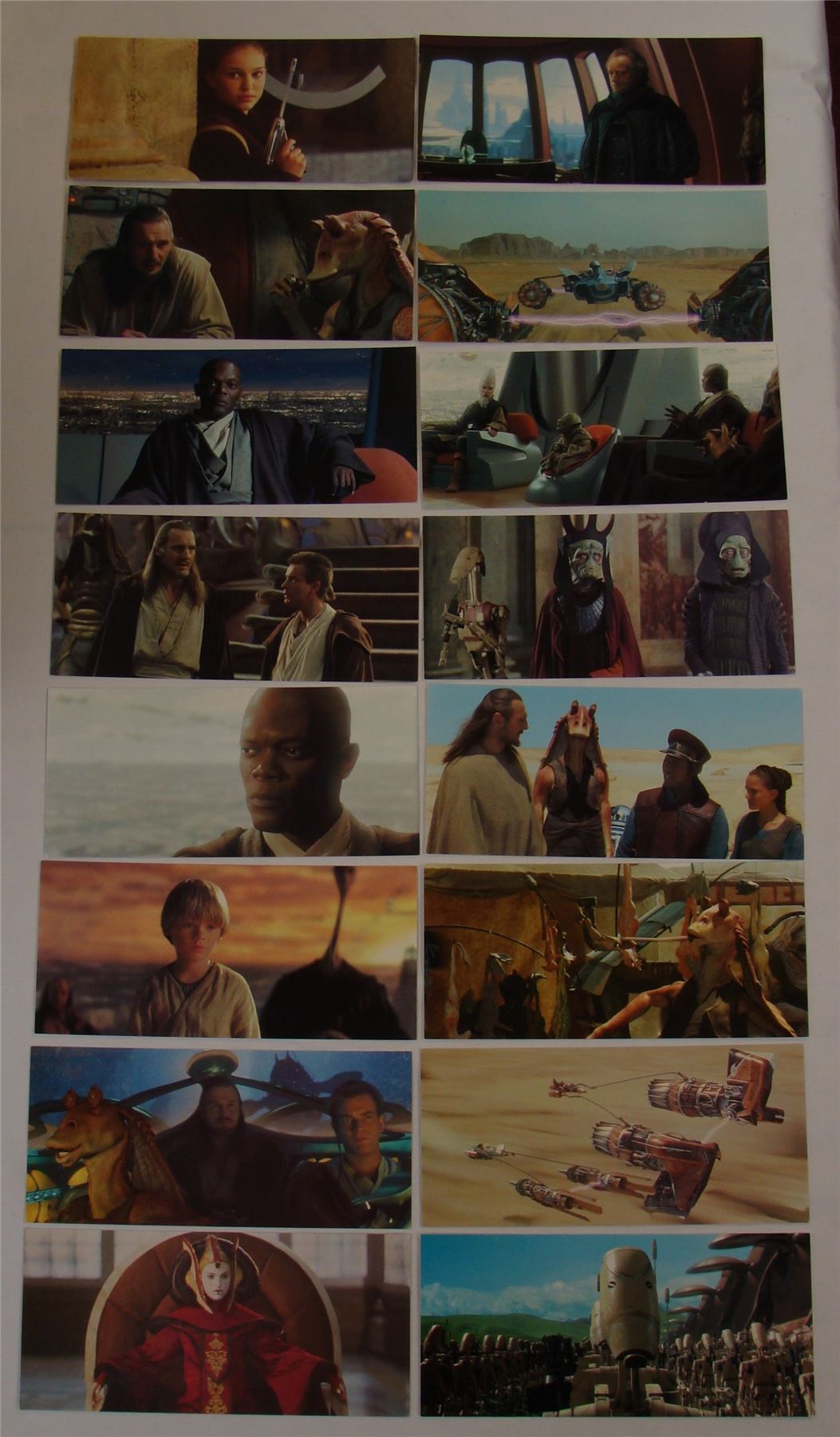 Star Wars Episode One Panoramic Postcards x 16 (Inc Mace Windu and Qui -Gon Jinn)