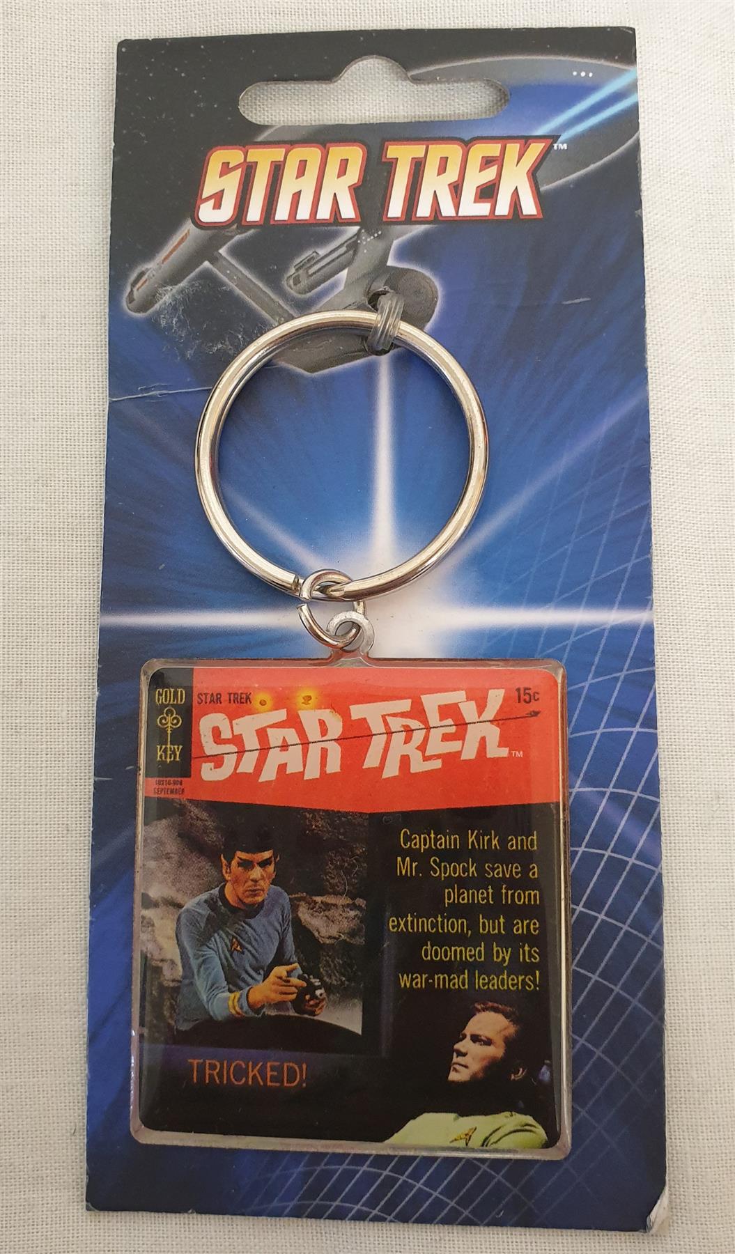 Star Trek - Spock and Kirk Tricked! Metal Keychain
