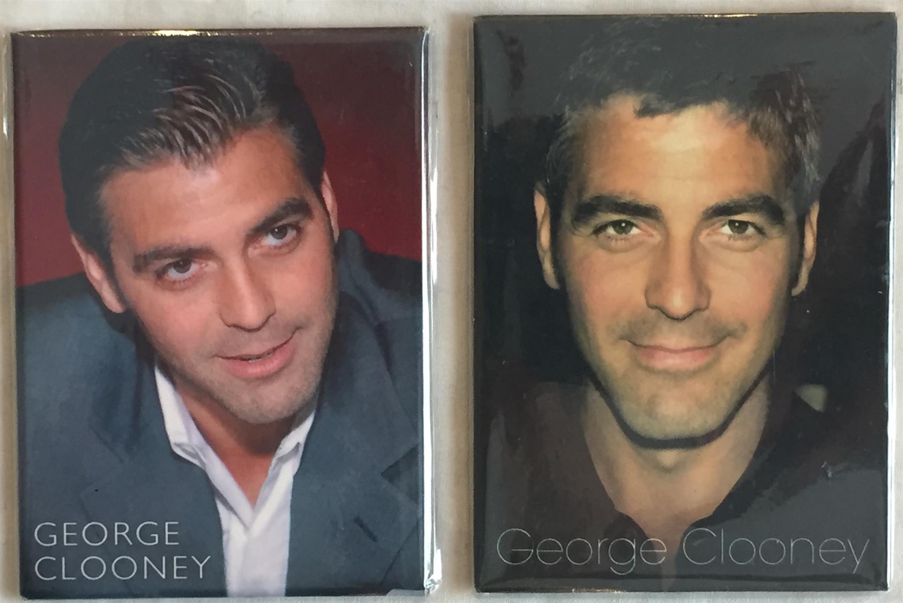 George Clooney Fridge Magnets x 2