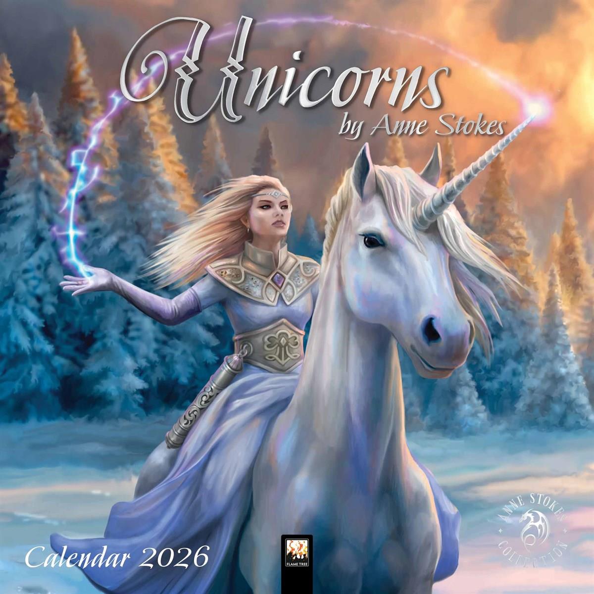 Anne Stokes Unicorns Calendar 2026