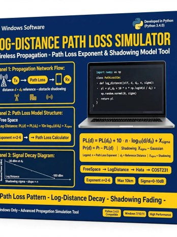 Log-Distance Path Loss Simulator