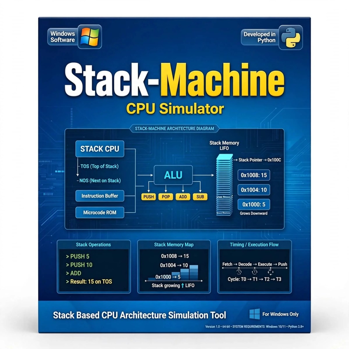 Stack-Machine CPU Simulator