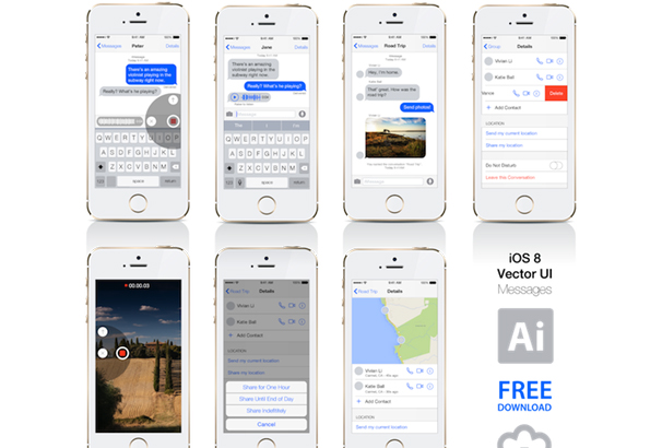 Picture Find & download free graphic resources for iphone messages. 30 Best Free Ios Gui Mockup Templates For Photoshop Sketch