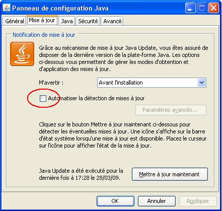 Parametrage Internet Explorer