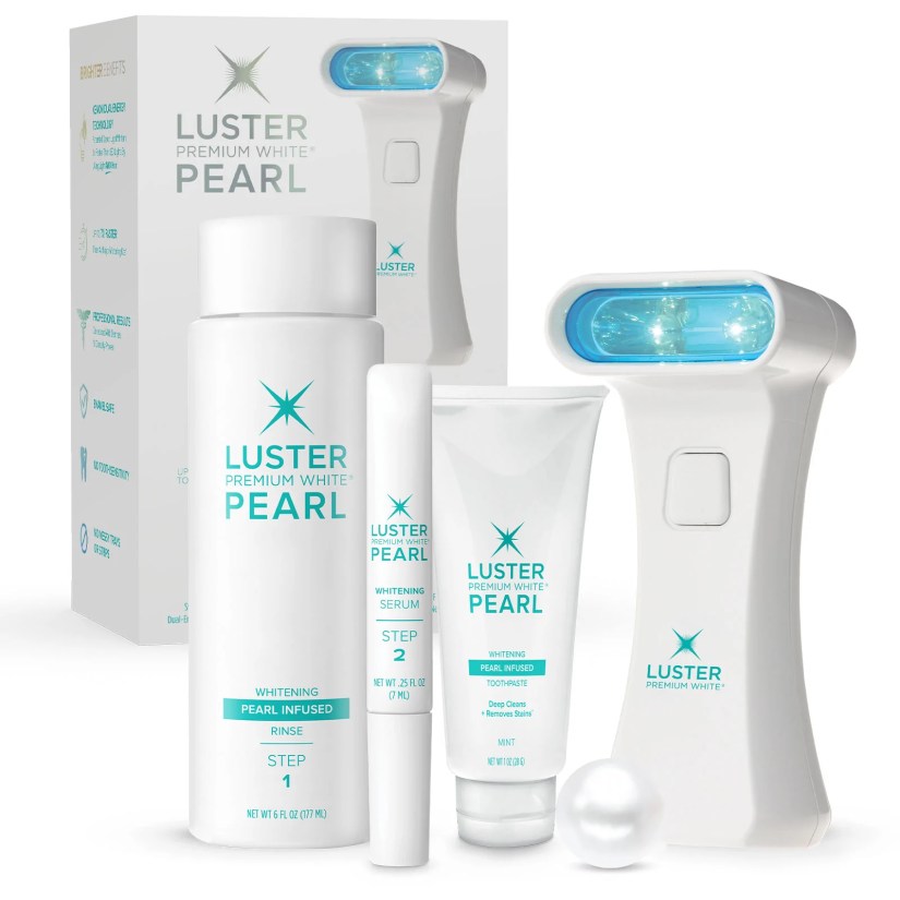 Luster Premium White’s Pearl Infused Pro Light Dental Whitening System