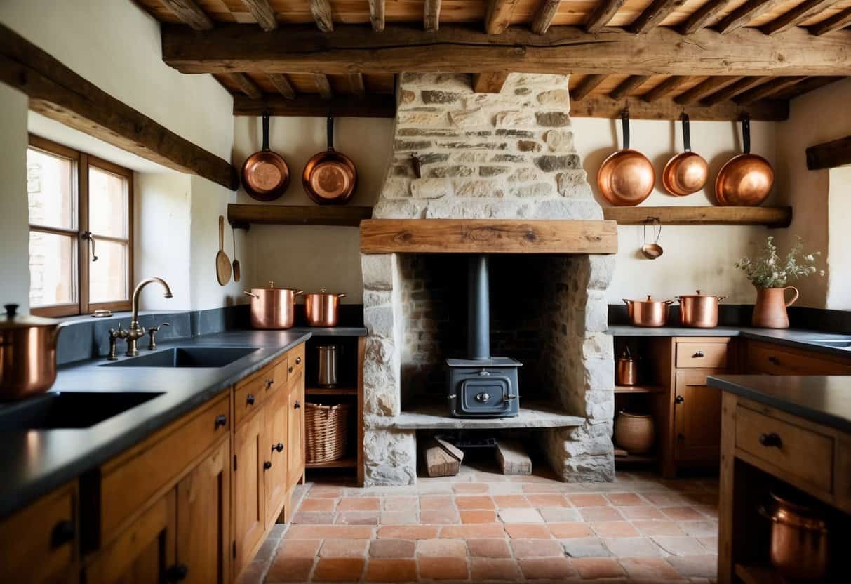 Rustic kitchen design, farmhouse kitchen decor, rustic kitchen ideas, country kitchen style, wooden kitchen accents, cozy rustic kitchen