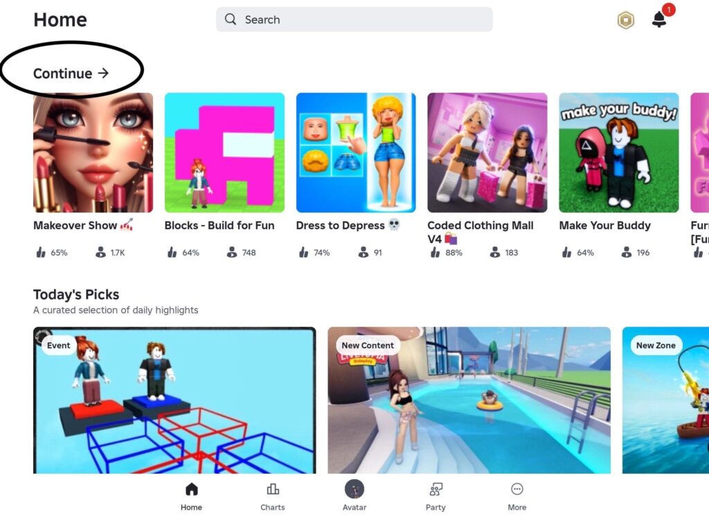The Best Roblox Features According To Kids 7 And 10 Years Old Roblox In Game Search 1024x748 
